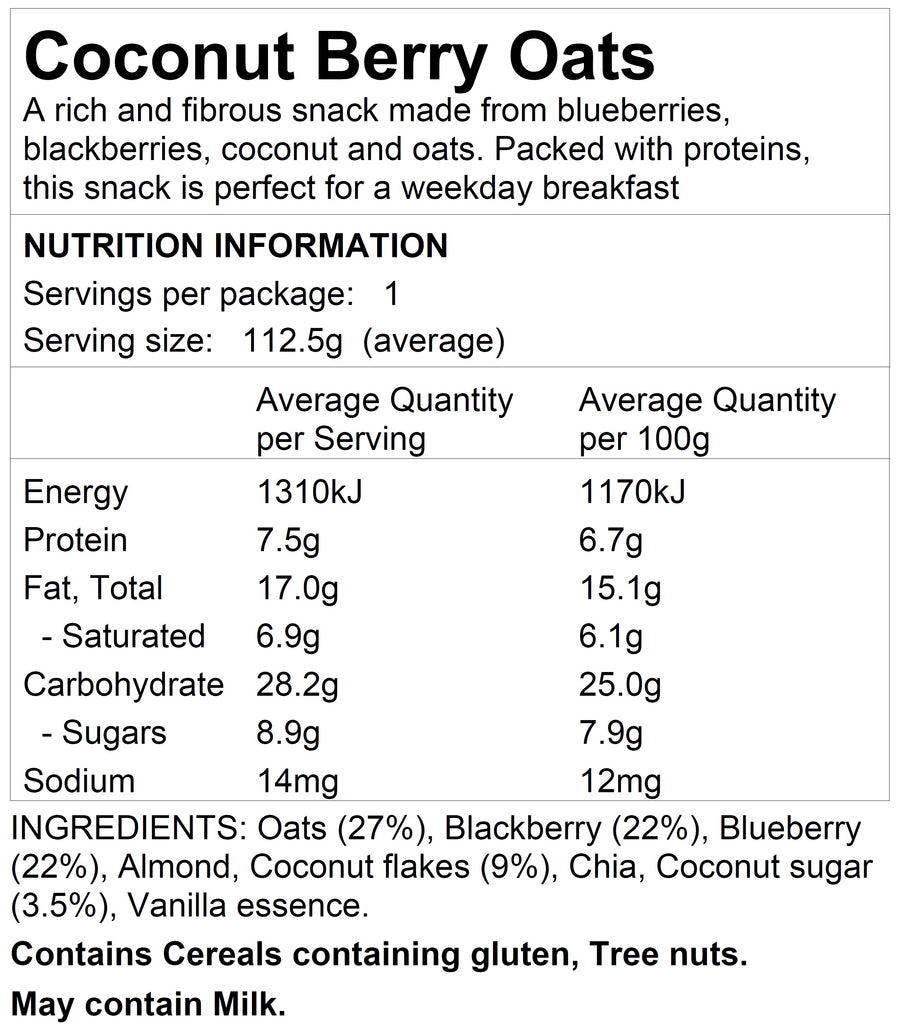 Coconut Berry Oats