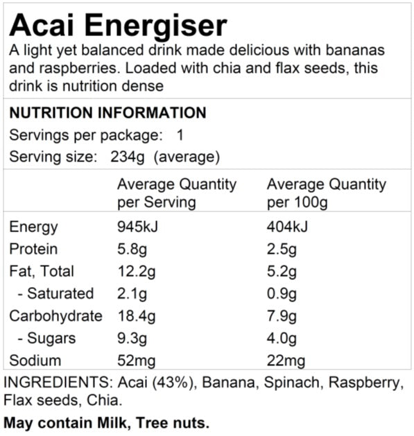 Acai Energiser